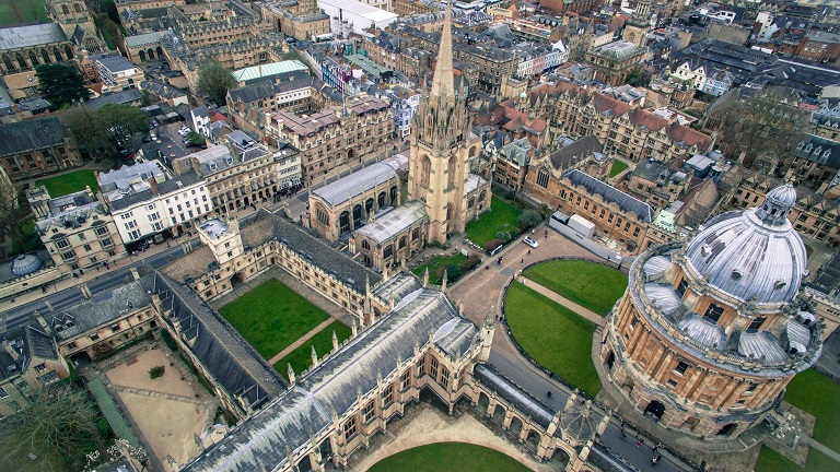 A view over Oxford, one of the UK's most famous cities and only a stone's throw from Brill