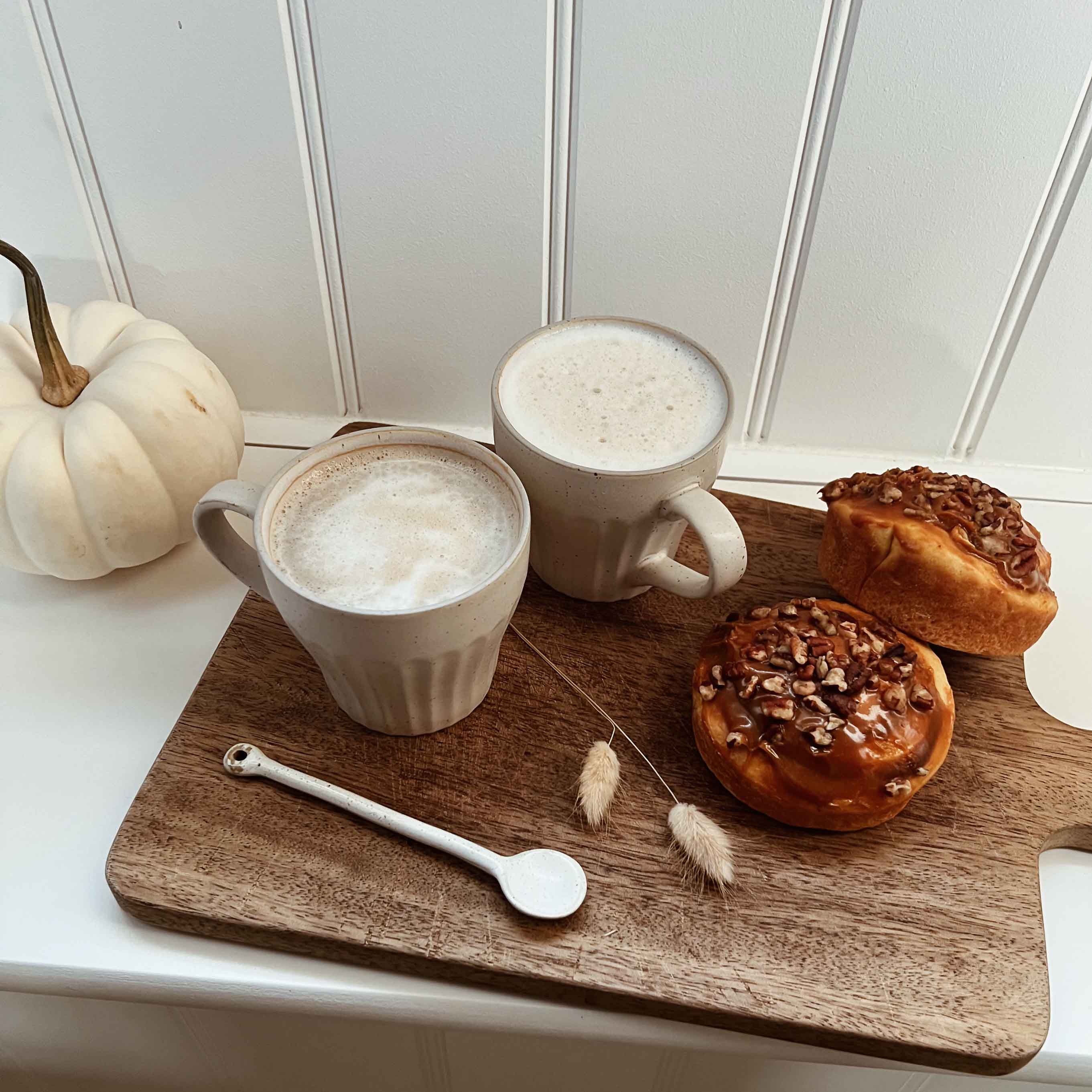 Coffee and pastries at Bramble Cottage