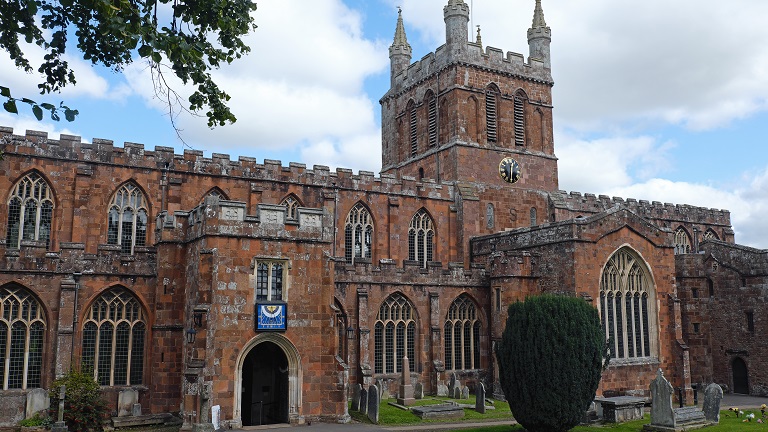 A view of Holy Cross Church in Crediton in Devon, situated on the site of Devon's first Anglo-Saxon Cathedral