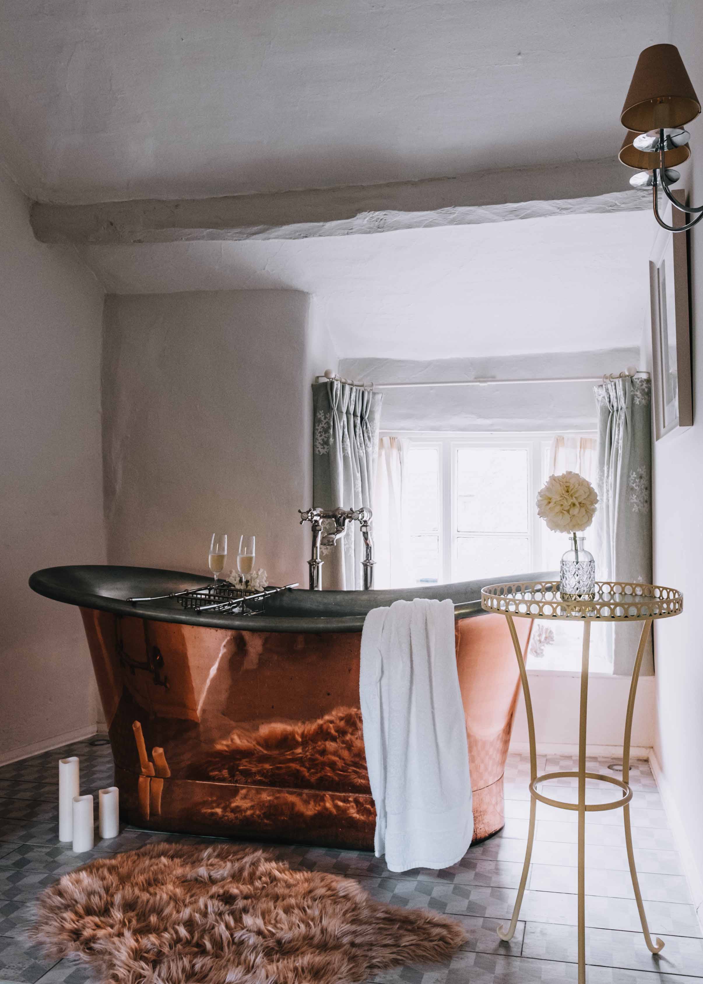 The copper bathtub at Sojourn