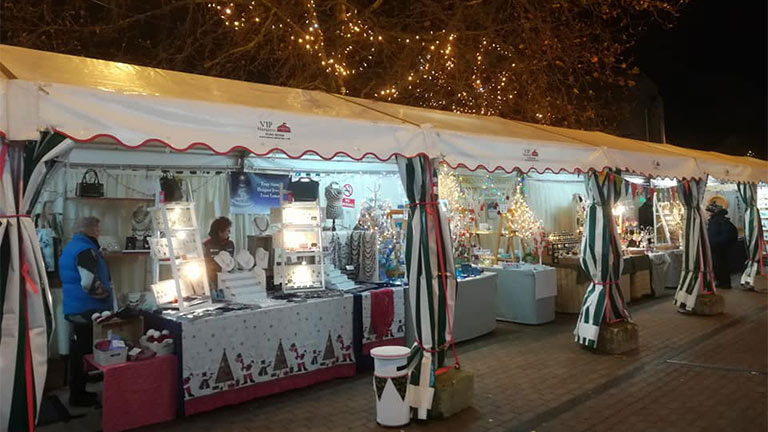 The many stalls at the Taunton Christmas Craft Fair