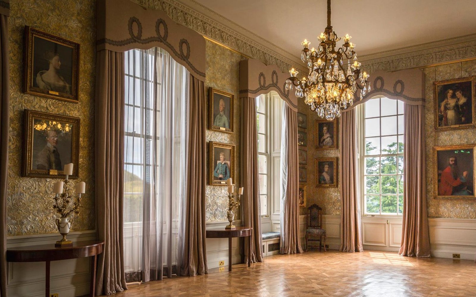 Inside the ornate interiors of Stansted Park's great house