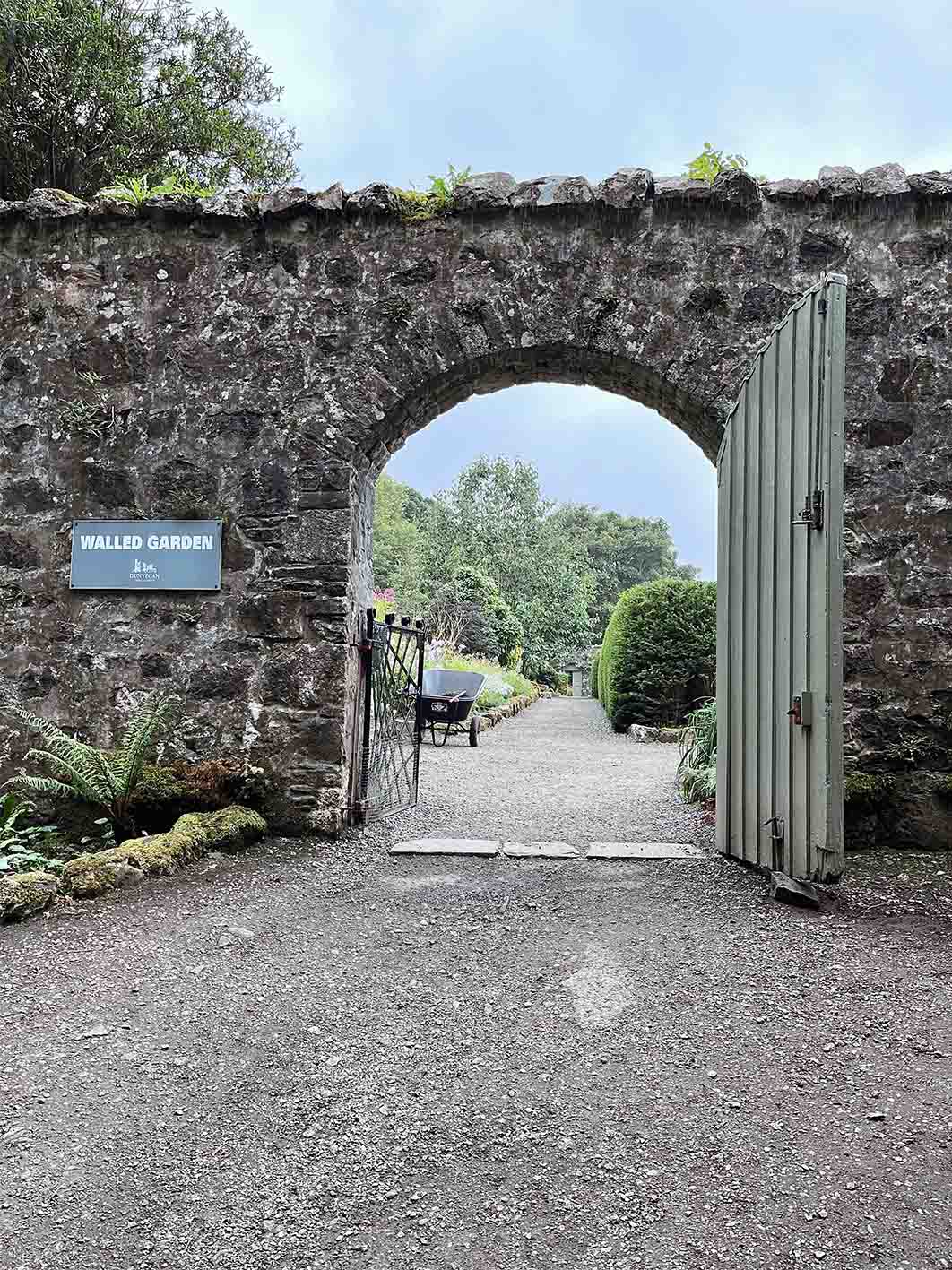 The walled garden at Dunvegan Castle