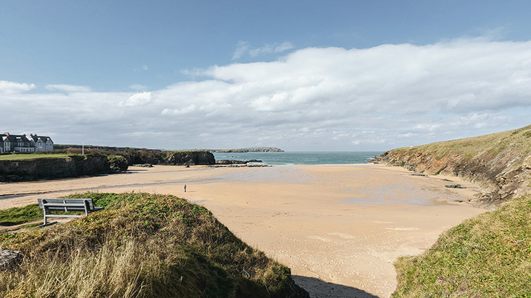 A view over Trevone Bay near Padstow