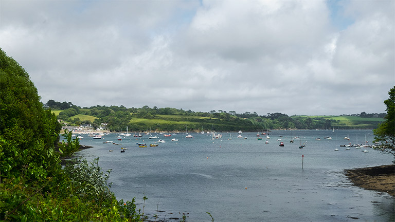 A view from Helford village overlooking Helford Passage  