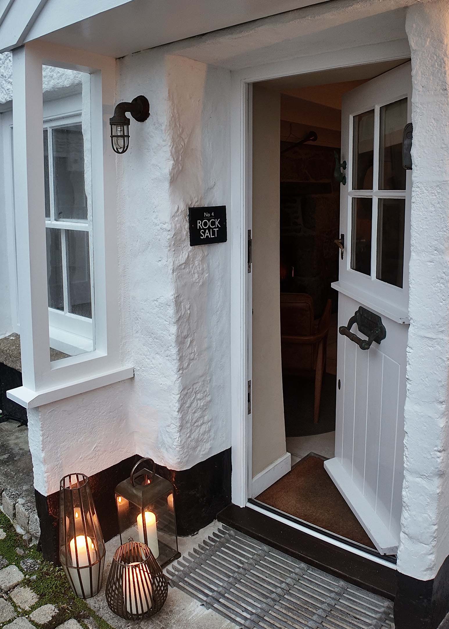 Front door at Rocksalt in Mousehole