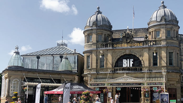 A view of Buxton Opera House during Buxton International Festival