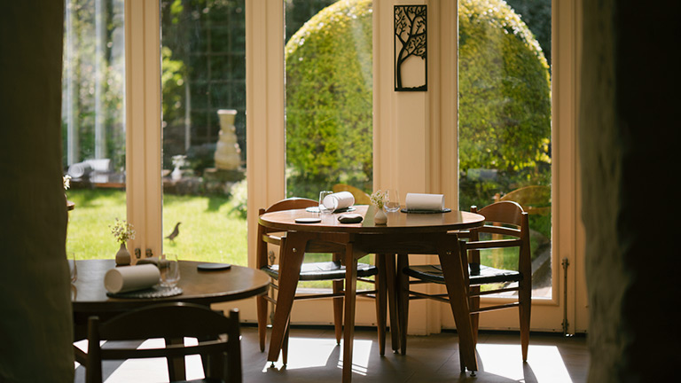 The sun-kissed interiors of L'Enclume in Cartmel | Credit Cris Barnett