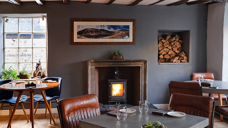 The fireside restaurant of Rogan & Co in Cartmel | Credit Cris Barnett