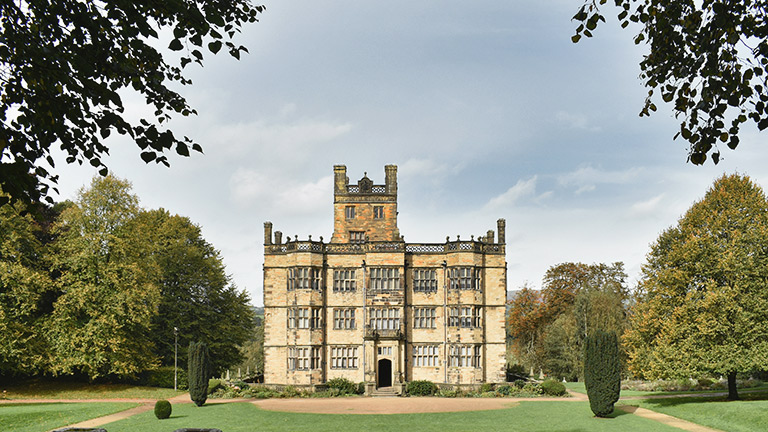 A view of the regal Gawthorpe Hall near Chorley