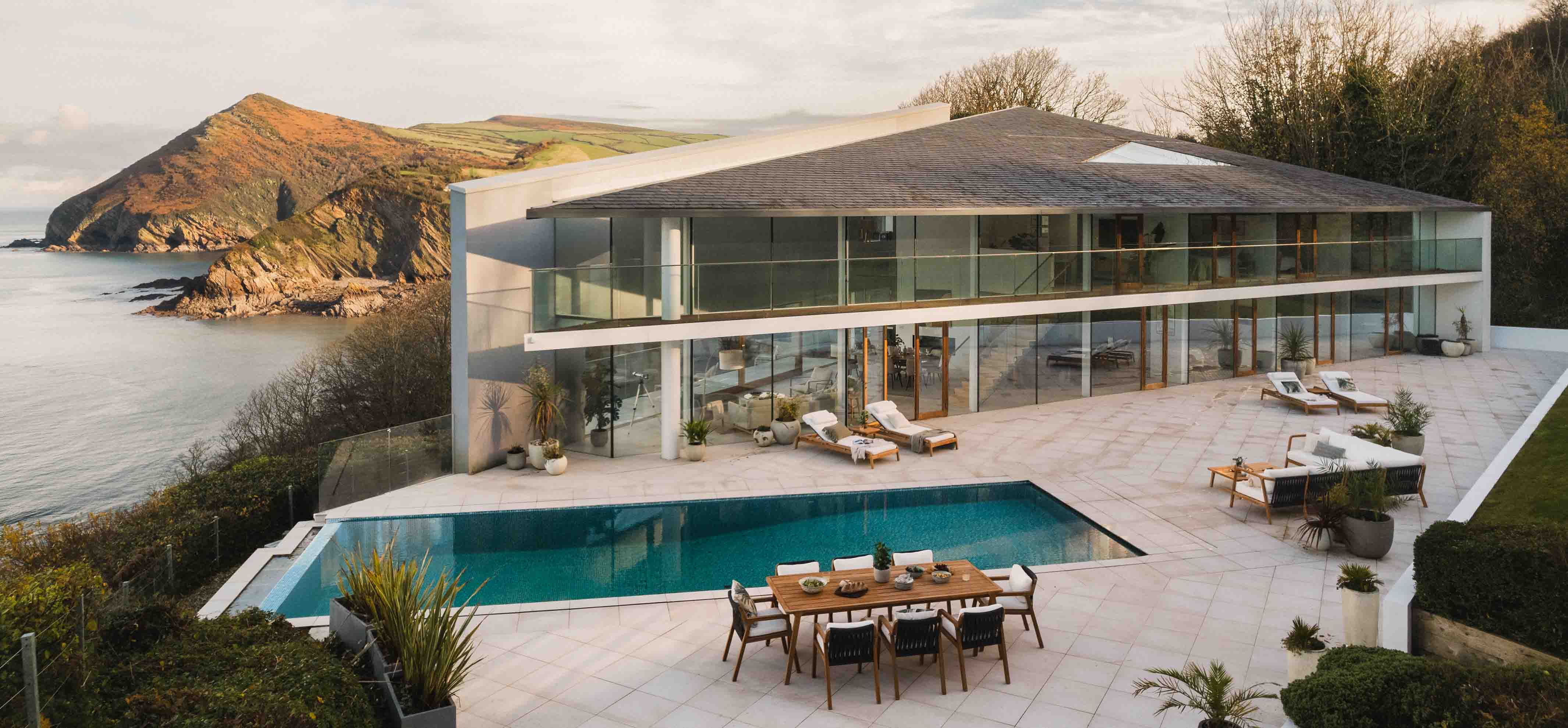 Uncover a clifftop sanctuary of dreams in North Devon, where exquisite contemporary design meets endless ocean vistas @Solace