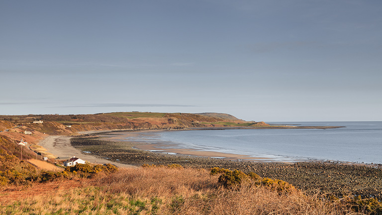 The sweeping arc of Monreith Bay