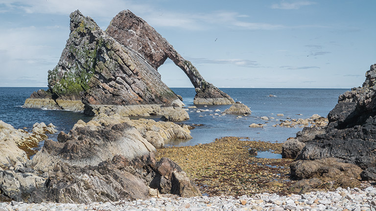 Bow Fiddle Rock near Portnockie, Scotland