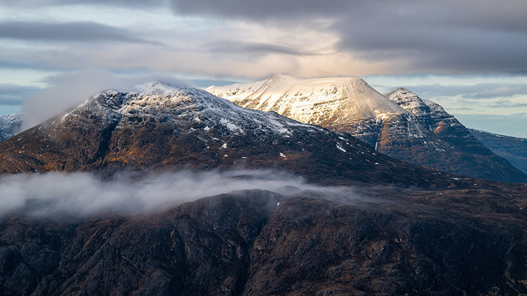 The peak of Beinn Eighe in the Torridon massif