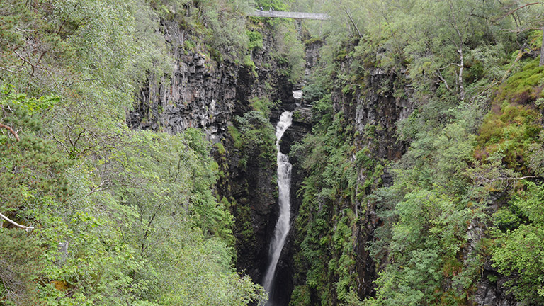 A view overlooking Corrieshalloch Falls in Wester Ross