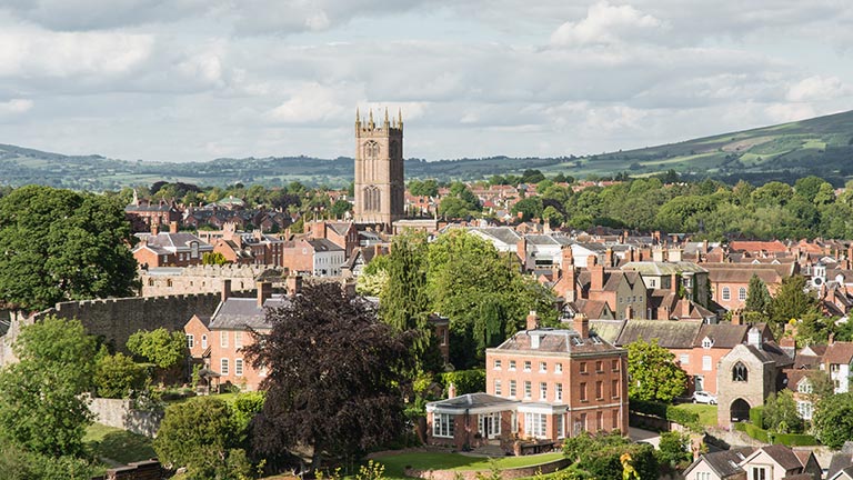 A view of Ludlow town