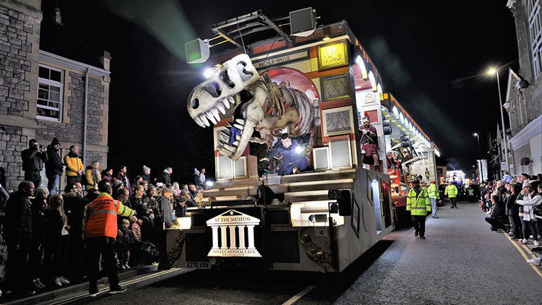 Family-friendly processions at Weston-super-Mare's Illuminated Carnival